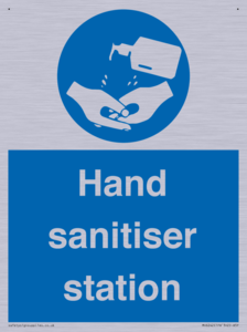 Hand sanitiser station